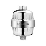 AquaBliss High Output Universal Shower Filter with Replaceable Multi Stage Cartridge-Chrome (SF220), 1 Pack