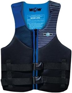 Wow Sports Evoprene Life Jacket - 2X/3X - Blue - Coast Guard Approved PFD - for Fishing, Kayaking & Boating