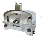 Super Grills 2 Burner Table Top Gas Fired Pizza Oven Outdoor with 14" Pizza Stone for Outdoor Cooking Outdoor Pizza Oven Stainless Steel Table Top Portable