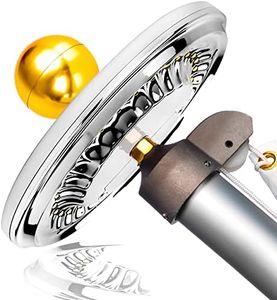 Deneve Ripple Outdoor Flag Pole Light Solar Powered, Waterproof Solar Flag Light Top Mount, Fits Most 20-25 FT Outdoor Flag Poles, 28 LED's 20% Brighter Model, 100% Flag Coverage from Dusk to Dawn