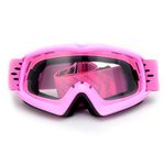 ZJNUO Kids Teens Child Youth ATV goggles Dirt Bike Goggles Motorcycle Motocross Off-Road Riding Racing Cycling Goggle for Boys & Girls (Pink)