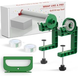 MONMEE Wrapping Paper Holder, One-Hand Paper & Tape Cutters, Green