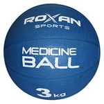 ROXAN Rubber Medicine Ball 3 kg Without Handle, Abs Maker Medicine Ball, Best Exercise Medicine Ball, Perfect Grip Medicine Ball for Gym Exercise