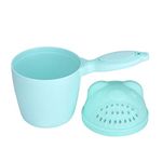 Baby Bath Rinse Cup, Detachable Baby Shampoo Rinser Kid Wash Hair Bathing Flusher for Baby Tub(Green)