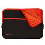 TECHGEAR Pro Sleeve [10] Slim Neoprene Zipped Pocket Sleeve Pouch Case, Anti-Shock Bubble Interior fits iPad 10.9, iPad 10.2, iPad 9.7", iPad Pro 11, Pro 10.5, Air 4 10.9, Air 3 2, iPad 4 3 2 - RED