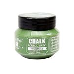 Little Birdie Home Decor Chalk Paint Wild Moss - 120ml |Chalk Paint for Wood Furniture, Wall, Home Decor, Glass, Terracotta Pots & Acrylic Chalk Paint | Multi Surface Paint