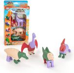 POPULAR PLAYTHINGS Mini Magnetic Mix or Match Dinosaurs Set of 4 Dinosaurs Brachiosaurus, Ankylosaurus, Spinosaurus, and Pterodactyl
