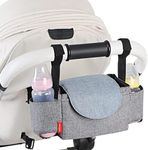 Large Capacity Pram Pushchair Organiser Mummy Stroller Bag Buggy Cup Bottle Holder Waterproof Universal Baby Buggy Organiser Bag with Adjustable Strap for Baby Outdoor Supplies