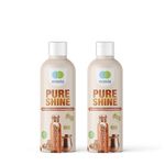 Ecovia Pure Shine | Eco-Friendly Brass & Copper Cleaning Gel | Removes Tarnish & Restores Shine | Ideal for Pooja Items, Copper Utensils & Metal Decor | Citrus & Sandalwood Extracts - 300ml (Pack 2)