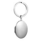 PHOCKSIN Silver Oval Keychains For 