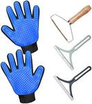 GJEASE Cat Grooming Glove Brush,Pet Hair Remover Tool,Reusable Dog Hair Fur Remover for Carpet,Furniture,Couch,Clothes,Eco-Friendly and High efficiency