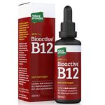 Vitamin B12 Liquid Drops (3000 mcg) Made in UK by Nature Provides - Methylcobalamin + Adenosylcobalamin (50ml), High Strength, Bioactive, Vegan, Energy & Sleep Support, Sublingual, Like B12 injections