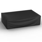 Outdoor Furniture Cover Waterproof, Extra Large Outdoor Sectional Cover 126"x126"x28", 500D Heavy Duty Patio Furniture Covers Waterproof Sectional, Square Patio Cover for Outdoor Furniture -Black