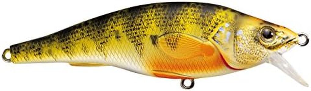 Koppers Live Target Fishing Tackle Lures Yellow Perch Jerkbait Florescent, Natural Matte (100) (one Size) (YP115S106)