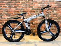 NURAKSH Mountain Bike, BMW Folding 21 Speeds, High Carbon Steel Frame 26 inch Wheel, with Disc-Brake for Men & Women