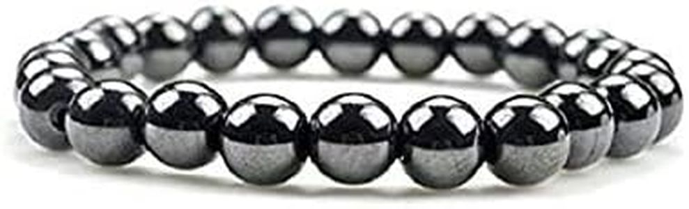 Drkao 6 Pack Magnetic Bracelets for Women，Magnet Hematite Bracelets,Traditional Therapy Armband, Health Gift for Family