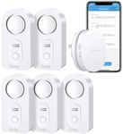 Govee WiFi Water Sensor 3 Pack, 100dB Adjustable Alarm Bundle with Govee Water Detectors 2 Pack, 100dB Adjustable Audio Alarm Sensor