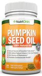 Pumpkin Seed Oil - 1000MG - 180 Softgels - Cold-Pressed Natural Pumpkin Seed Oil - Natural Source of Essential Fatty Acids - Great for Hair Growth, Prostate Health, Joint Inflammation and GI Tract …