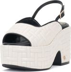 Vince Camuto Women's Elana Sandal-Platform, Coconut Cream, 6.5