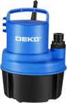 Sump Pump Submersible Water Pump: 1/2 HP Thermoplastic Portable Utility Pump 2350GPH High Flow Water Removal for Swimming Pool, Garden Pond, Basement with 25ft Long Power Cord