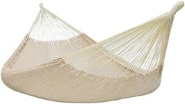 Sunnydaze Handwoven XXL Thick Cord Mayan Family Hammock for Outside - 625-Pound Capacity - Natural