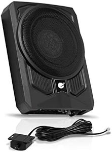 Planet Audio P10AW Amplified Car Subwoofer - 1000 Watts, Low Profile, 10 Inch Subwoofer, Remote Subwoofer Control, Great for Vehicles That Need Bass But Have Limited Space