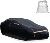 WMCHEYI Car Cover Waterproof All Weather,6 Layers Car Covers for Automobiles, Full Exterior Cover with Zipper, Outdoor Car Cover Sun UV Rain Snow Wind Protection, Fit for 185"(185*70*59 inch)Sedan