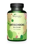 Vegavero Organic Artichoke 40,000mg from 20:1 Artichoke Extract High Strength | No Leaf Fibre, No Inulin | 2.5% Cynarin | NO Additives, Lab-Tested | Made in Germany | 120 Artichoke Capsules | Vegan