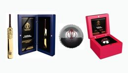 TREASURE WORLD COLLECTIBLES Cricket World Cup India Bat 2 Oz and Ball 1 Oz Silver Coin Set Zimbabwe 2023