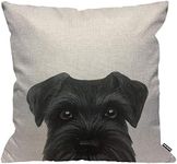 HGOD DESIGNS Cushion Cover Black Sc