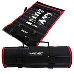 HAUTMEC 32-Pocket 600 Denier(600D) Polyester Tool Roll Bag- Large Space Waterproof Wrench Organizer Roll Tools Bag HT0069-TB