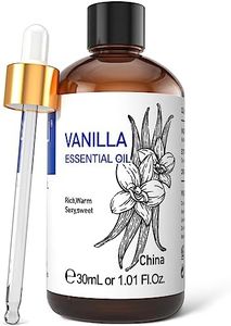 HIQILI 1 Fl Oz Vanilla Essential Oil, 100% Pure Natural Vanilla Oil for Skin, Diffuser, Perfume - 30ML