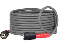 YAMATIC M22 Flexible Pressure Washer Hose 7.6M/25FT 1/4", Kink Resistant Power Washer Hose Replacement for Flexzilla Uberflex Ryobi Troy Bilt Honda Leak-Free 22MM Fittings, 3200 PSI/220 Bar