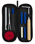 ULZOZN Professional Piano Tuning Kit, Piano Tuner Hammer Mute Kit Tools, Portable Piano Tuning Tools with Felt Temperament Strip and Case Piano tuner kit-1 0