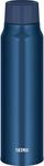 Thermos FJK-1000 NVY Water Bottle, Insulated Carbonated Drink Bottle, 3.8 fl oz (1 L), Navy, for Cold Insulation Only