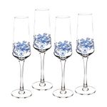 Spode Blue Italian Champagne Flute 0.23L (Set of 4)