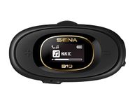 Sena B10 Motorcycle Bluetooth Communication System | Bluetooth Intercom Headset Connecting 4 Riders | HD Speakers | Upto 1KM Range | Upto 16 Hours Battery Life (Supports Android & iOS)