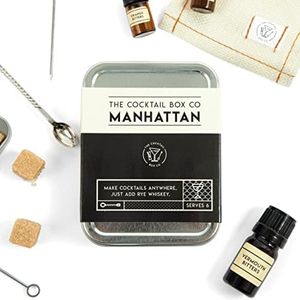 The Cocktail Box Co. Manhattan Cocktail Kit - Premium Cocktail Kits - Make Hand Crafted Cocktails. Great Gifts for Him or Her Cocktail Lovers (1 Kit)