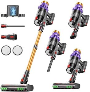 Cordless Vacuum Cleaner, 650W/55KPA/70 Mins Vacuum Cleaners for Home with Self-Standing, Anti-Tangle Vacuum Cordless, Smart Display and 1.8L Cup Cordless Stick Vacuum Cleaner for Pet Hair/Carpets
