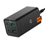 USB C Charger, Spigen 65W [GaN III] 4-Port USB C Charging Station, USB-C PD/USB-A Fast Charge Hub for MacBook iPad M2 M1 Pro Air iPhone Galaxy HP Dell XPS ASUS Chromebook USB-C Laptop Steam Deck