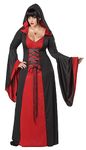 California Costumes Women's Plus-Size Deluxe Hooded Robe Plus, Red/Black, 3X