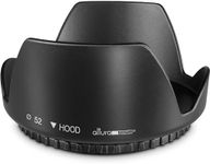 Altura Photo 52MM Tulip Flower Lens Hood for Canon EOS 77D 80D 90D Rebel T8i T7 T7i T6i T6s T6 SL2 SL3 DSLR Cameras with Canon EF-S 18-55mm f/3.5-5.6 is Lens and Select Nikon Lenses