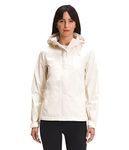 THE NORTH FACE Women’s Venture 2 Waterproof Hooded Rain Jacket (Standard and Plus Size), Gardenia White 2, L