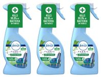 Febreze Fabric Freshener Antibacterial Spray, Morning Freshness, Package of Three, 3 x 375ml