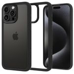 Spigen Essential Sand Crystal Back Cover Case Compatible with iPhone 15 Pro Max (TPU + Poly Carbonate | Matte Black)