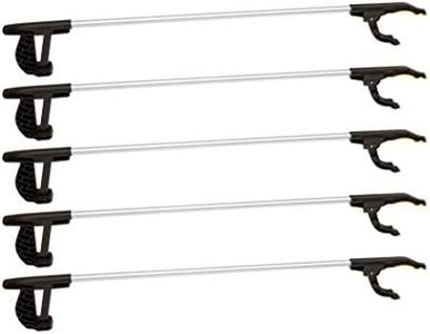 5 x Alu Abfallsammler Greifzange Greifarm magnetisch Müllzange Müll Greifer 76cm