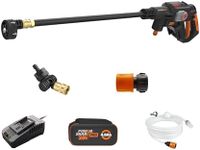 Worx Nitro Hydroshot 20V 710PSI Light-Duty Electric Pressure Washer with Brushless Motor Cordless, Lightweight, 5-in-1 Portable Power Cleaner, Power Share Compatible – Battery & Charger Included