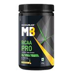 MuscleBlaze Bcaa Pro, Powerful Intra Workout Powder (Pineapple, 450 Gram, 30 Servings) | With 7 Gram Vegan Bcaas, 1168Mg Electrolytes & 2.5 Gram Glutamine