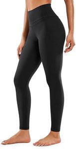 CRZ YOGA Women's Naked Feeling High Waist Gym Leggings - 28 Inches Sports Workout Yoga Pants Black 12