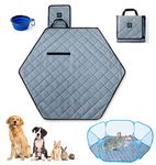 NUNEZRO Washable Hexagon Playpen Mat - Waterproof Pee Pad Liner for Play Pen - Small Pet Animal Guinea Pig Dog Puppy Bunny Rabbit Hamster - Reusable Portable for Indoor Floor Cage